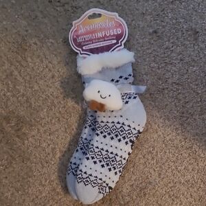 Blue and White Infused Socks